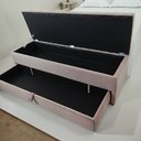 Ver imagem 2 de Baú Gaveta (sapateiro) Modelo em Capitonê 140x50x45cm Casal na Cor Rosa