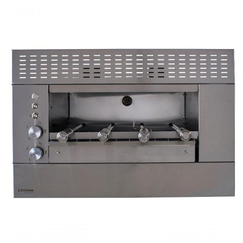 Churrasqueira a Gás de Embutir 4 Espetos Tipo Gás Glp 127v