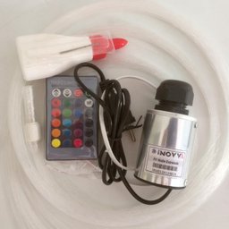 Kit Noite Estrelada Fibra Ótica 100 Pontos Estrelado Rgb - 2