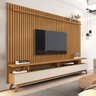 Rack com Painel para Tv 86 Polegadas Pés em Madeira Maciça Vivare - 1