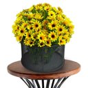 Ver imagem 4 de 3 Flores Girassol Artificial Realista Enfeite Grande Decoração Casa, Mesa Interna Qualidade Premium
