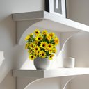 Ver imagem 5 de 3 Flores Girassol Artificial Realista Enfeite Grande Decoração Casa, Mesa Interna Qualidade Premium