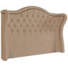 Cabeceira Cama Box Queen 160 Cm P05 Lisboa Bouclê Mostarda - Lyam Decor - 1