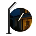 Ver imagem 1 de Poste Luminaria Jardim Ravi Max T8 240cm Preto St3168