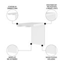 Ver imagem 3 de Mesa de Apoio Lateral 89cm Tamburato Corp A06 Branco - Mpozenato