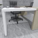 Ver imagem 2 de Mesa de Apoio Lateral 89cm Tamburato Corp A06 Branco - Mpozenato