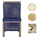 Ver imagem 3 de 5 Banqueta em Alumínio Roma Fendi Corda Náutica Tecido 10
