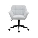 Ver imagem 1 de Cadeira Poltrona Giratória Pelegrin Pel-0202 Tecido Cinza Claro