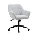 Ver imagem 3 de Cadeira Poltrona Giratória Pelegrin Pel-0202 Tecido Cinza Claro