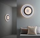 Ver imagem 3 de Lustre Plafon Led 27w Preto 24cm Sobrepor 3000k Bivolt Dcb03059
