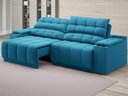 Ver imagem 1 de Sofá com Porta Copos Carregador Usb Ret Rec Samurai 2,50m Velosuede Royal - Netsofas