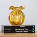 Ver imagem 2 de Vaso/cachepot Trouxinha em Cristal Murano Âmbar Love M