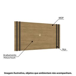 Painel Industrial para TV de até 42- Freijó/Preto - 2 Painel Industrial para TV de até 42- Freijó/Preto - 2