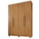 Ver imagem 1 de Guarda Roupa Viena 4 Portas 3 Gavetas 8 Prateleiras - Benetil