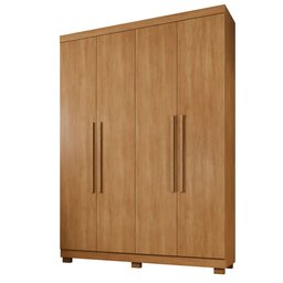 Guarda Roupa Viena 4 Portas 3 Gavetas 8 Prateleiras - Benetil - 1