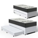 Ver imagem 1 de Cama Box com Colchão de D33 Iso 3000 Gazin + Auxiliar de Espuma Unique Solteiro 88cm