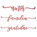 Ver imagem 1 de Kit com 3 Enfeites de Natal Palavras em Mdf Vermelhas 30cm