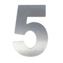 Ver imagem 1 de Número 5 em Acm Aço Escovado 125mm - 400-5 - Numeral
