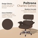 Ver imagem 3 de Poltrona Charles Eames Office Couro Sintético Linha Premium Design Atemporal Escritório - Marrom