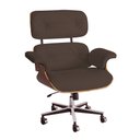 Ver imagem 2 de Poltrona Charles Eames Office Couro Sintético Linha Premium Design Atemporal Escritório - Marrom