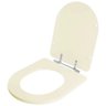 Assento Sanitário Tampa de Vaso Madeira Mdf Laqueado Carrara para Bacia Deca 6lpf - Bege Claro - 2