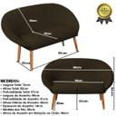 Ver imagem 3 de Kit Recepção 2 Poltronas 1 Namoradeira com Puff Resistente para Sala de Espera Decor Tecido Veludo