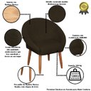 Ver imagem 4 de Kit Recepção 2 Poltronas 1 Namoradeira com Puff Resistente para Sala de Espera Decor Tecido Veludo