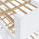 Ver imagem 2 de Beliche 100% Mdf Fortaleza - Duas Camas Solteiro Compacta e Moderna Branco com 2 Colchões