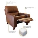 Ver imagem 3 de Poltrona De Couro Reclinável Paxton M06 Café 490