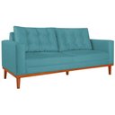 Ver imagem 1 de Sofá 2 Lugares Dubai Suede Azul Turquesa
