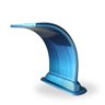 Cascata para Piscina Fibra de Vidro Azul Wave 45cm - 3