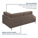 Ver imagem 6 de Sofá Living Orgânico 2 Lugares Veludo Bege Escuro Norten 165cm