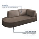 Ver mais imagens de Sofá Living Orgânico 2 Lugares 165cm Base de Ferro Braço Direito Norten