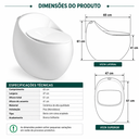 Ver mais imagens de Vaso Sanitário Caixa Acoplada (Monobloco) White Pearl