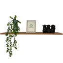 Ver imagem 3 de Prateleira Flutuante 80x15cm MDF Amadeirado Suporte Embutido Invisível Prateleira Parede Decorativa