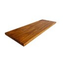 Ver imagem 1 de Prateleira Flutuante 80x20cm Mdf Amadeirado Suporte Embutido Invisível Prateleira Parede Decorativa