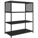 Ver imagem 1 de Estante Multiuso Industrial 77cm com Prateleiras Alure Preto Z54 - Mpozenato