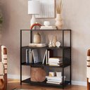 Ver imagem 2 de Estante Multiuso Industrial 77cm com Prateleiras Alure Preto Z54 - Mpozenato
