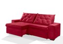 Ver imagem 3 de Sofá Retrátil e Reclinável 2.30m Estilo Estofados - Europa com Softgel D33 Velupluma "vermelho"