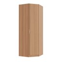 Ver imagem 2 de Guarda Roupa Modulado de Canto Obliquo 1 Porta Hera CabeCasa MadeiraOriginals Marrom Louro