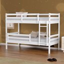 Ver imagem 1 de Beliche Infantil Dreams com Grade de Proteção Madeira Maciça Branco Megamobilia