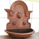 Ver imagem 3 de Chafariz de Parede 90x85x40cm Concha Jardim Fonte Ferro Fundido