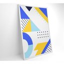 Ver imagem 3 de Quadro Geométrico Colorido 5 40x60 Cm Tecido Canvas