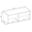 Ver imagem 2 de Armário Aéreo 80cm Plena 1 Porta Basculante Cinamon Touch Nude Prime Tx Demóbile