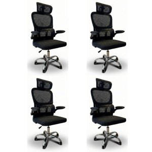 Cadeira de Escritório Diretor Oficial Atenas - Preto - 4