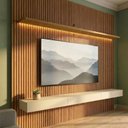 Ver imagem 1 de Painel para TV até 90 Polegadas com LED, 3 Gavetas e Prateleira 100% MDF 224x250x34cm