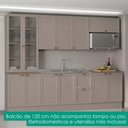 Ver imagem 3 de Cozinha Armário 6 Peças Cristaleira Balcão para Pia 270 cm Unna Gris Poliman