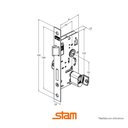 Ver imagem 3 de Fechadura Espelhada Escovada Antique - Stam Externa 1801/21