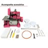 Máquina Costura 150w Rosa com Kit Costura Completo 220v Importway - 7