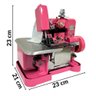 Máquina Costura 150w Rosa com Kit Costura Completo 220v Importway - 3
